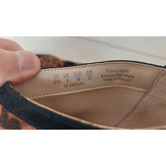 LifeStride Womens Glamour Leopard Ankle Boots Brown Black Pointed Toe/NWOB, Size - Picture 11 of 11